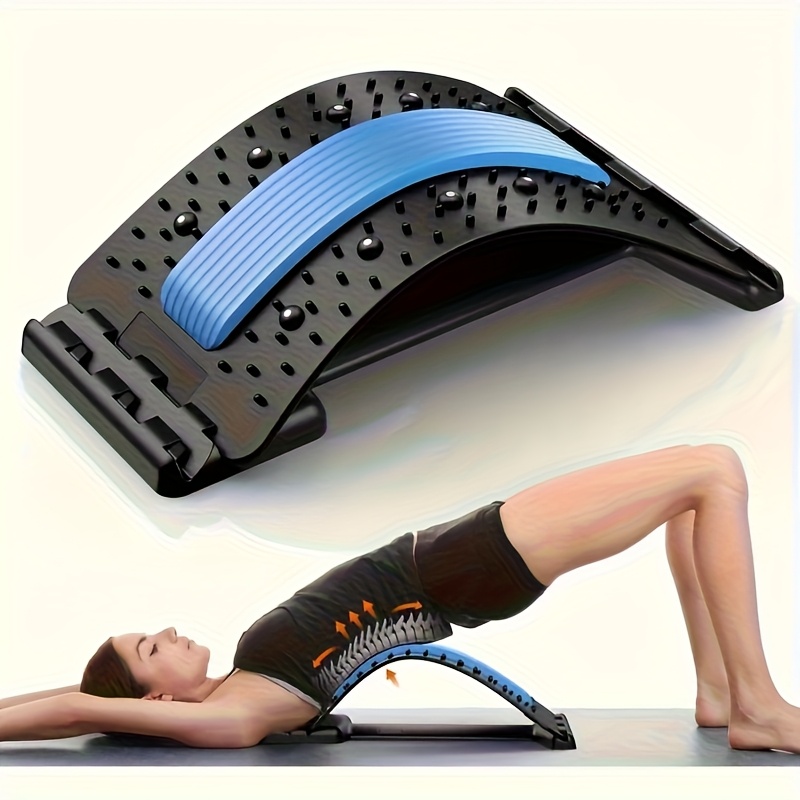 Home Gym Yoga - 3-stufiger Rückenstrecker Haltungskorrektur Lendenwirbelstütze Ergonomisch für