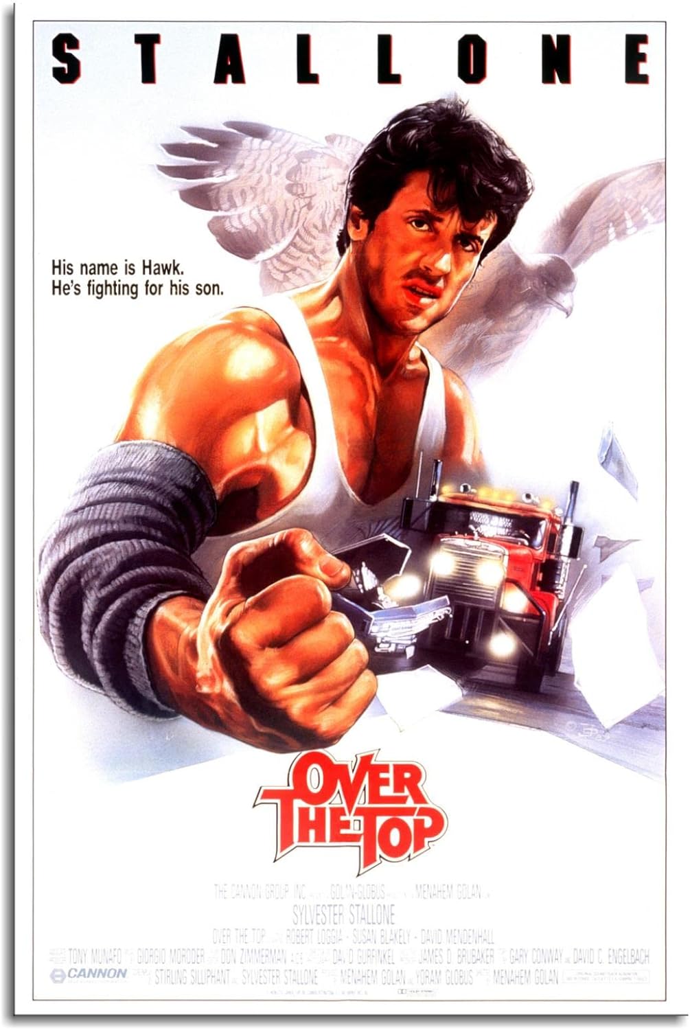 Home Gym Designs - Over The Top Filmplakat, klassische Film-Leinwanddrucke,