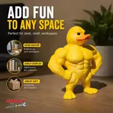 Home Gym Designs - Muskulöse Enten-Statue - Lustige Fitness-Studio-Deko, Schreibtischdekoration