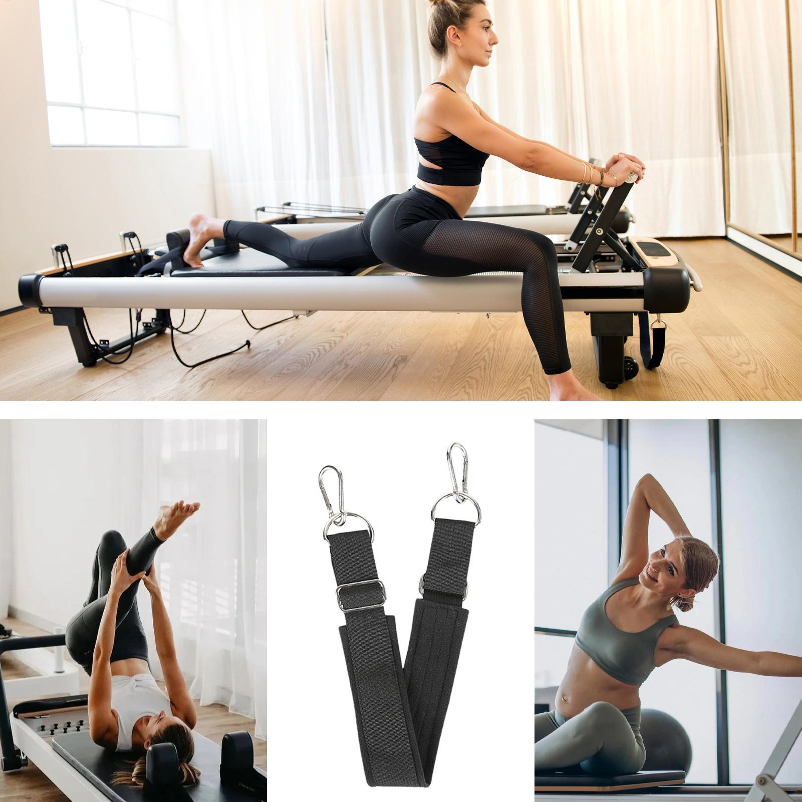 Home Gym Yoga - Pilates-Fußgurt, verdickt, verstellbar, rutschfest, strapazierfähig, Yoga-Pilates-Reformer-Fußgurt