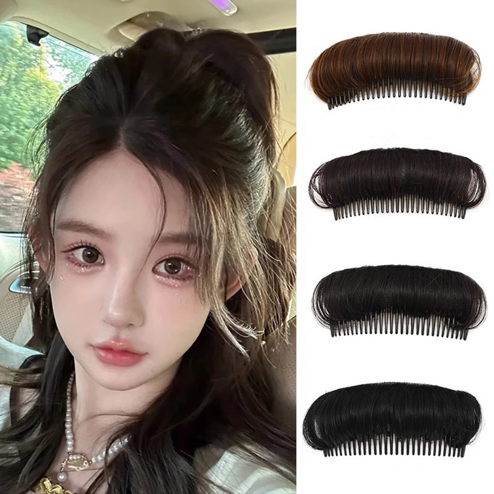 Preacher Curl Pad - Unsichtbarer Puff-Haar-Kopfkamm, Volumen, flauschiges Prinzessinnen-Styling, erhöhtes