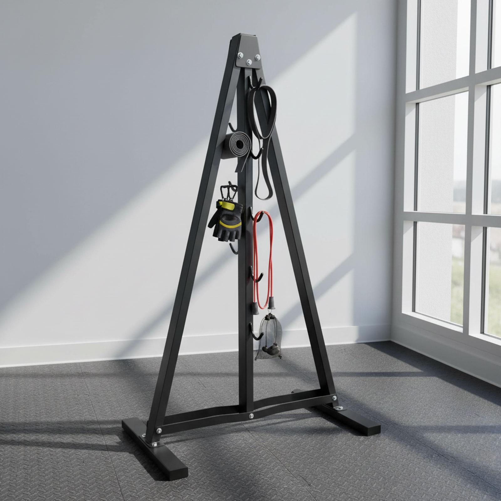 Home Gym Rack With Cables - Klimmzugstangen-Aufbewahrungsregal Wandmontierter Organizer aus robustem Stahl