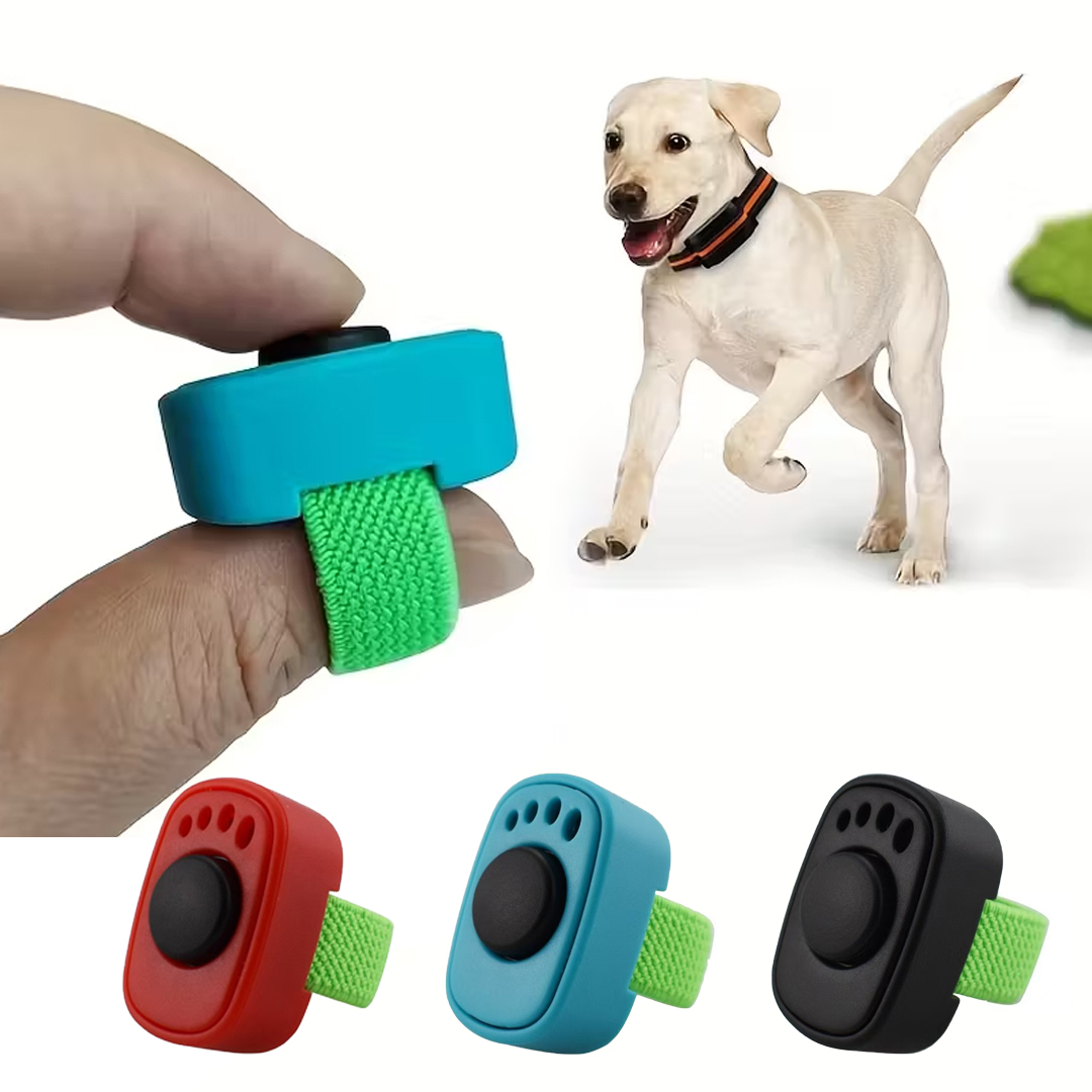 Home Gym Pro - Professioneller Mini-Fingerring Hundetraining-Klicker Leichtgewichtiger Interaktiver Sound-Hundetrainer