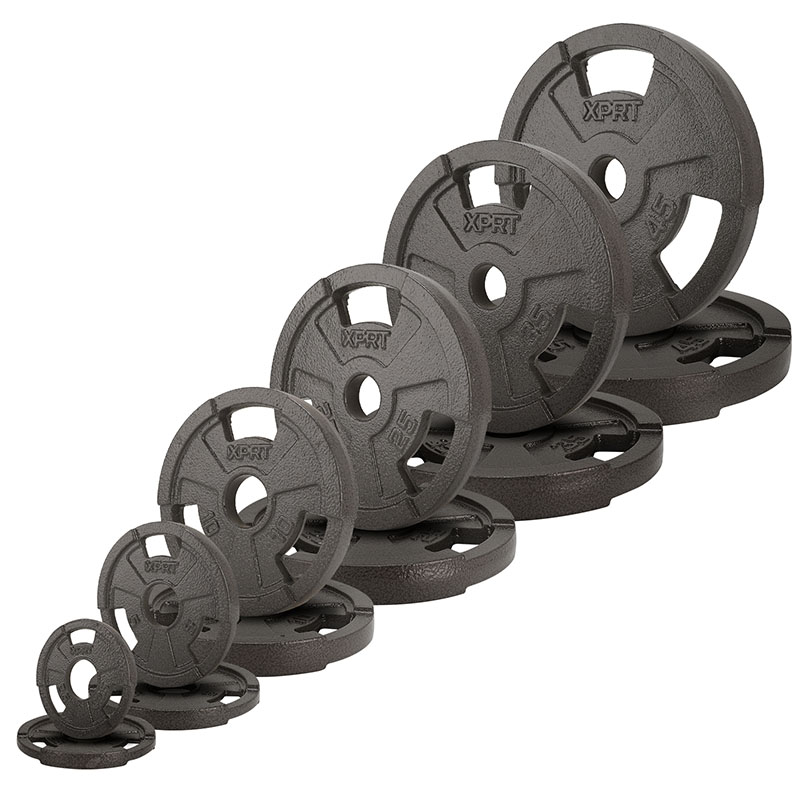 Home Gym Weight - Professionelles 300LB Gusseisen-Langhantel-Set für Heimfitness mit