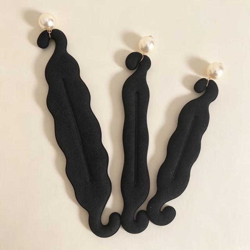 Preacher Curl Pad - 1 Stück Modischer Schaumstoff-Haarwickler mit Perlen,