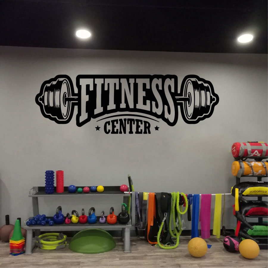 Home Gym Aesthetic - Gym Vinyl Dekor Wandtattoo Fitness Club
