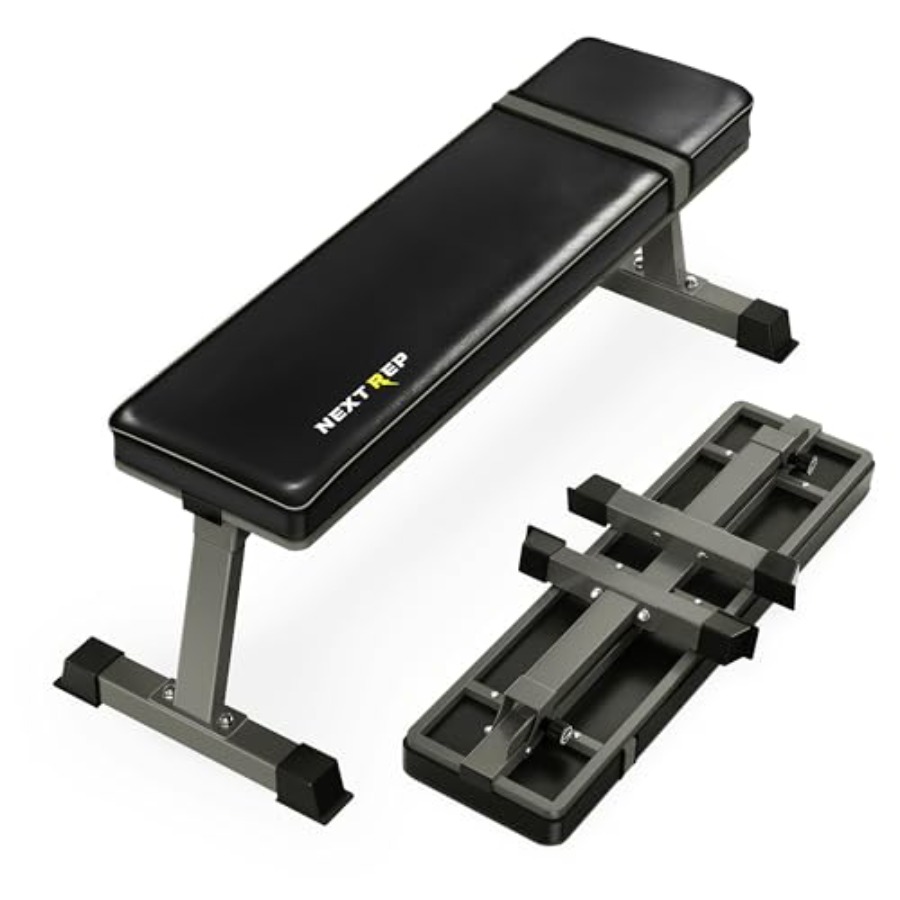 Home Gym Weight - Heimfitnessbank für Krafttraining: robuste, klappbare, flache