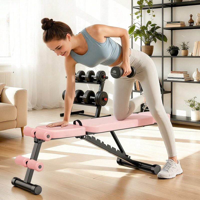 Home Gym Weight - 9-fach verstellbare Hantelbank, klappbar, für das