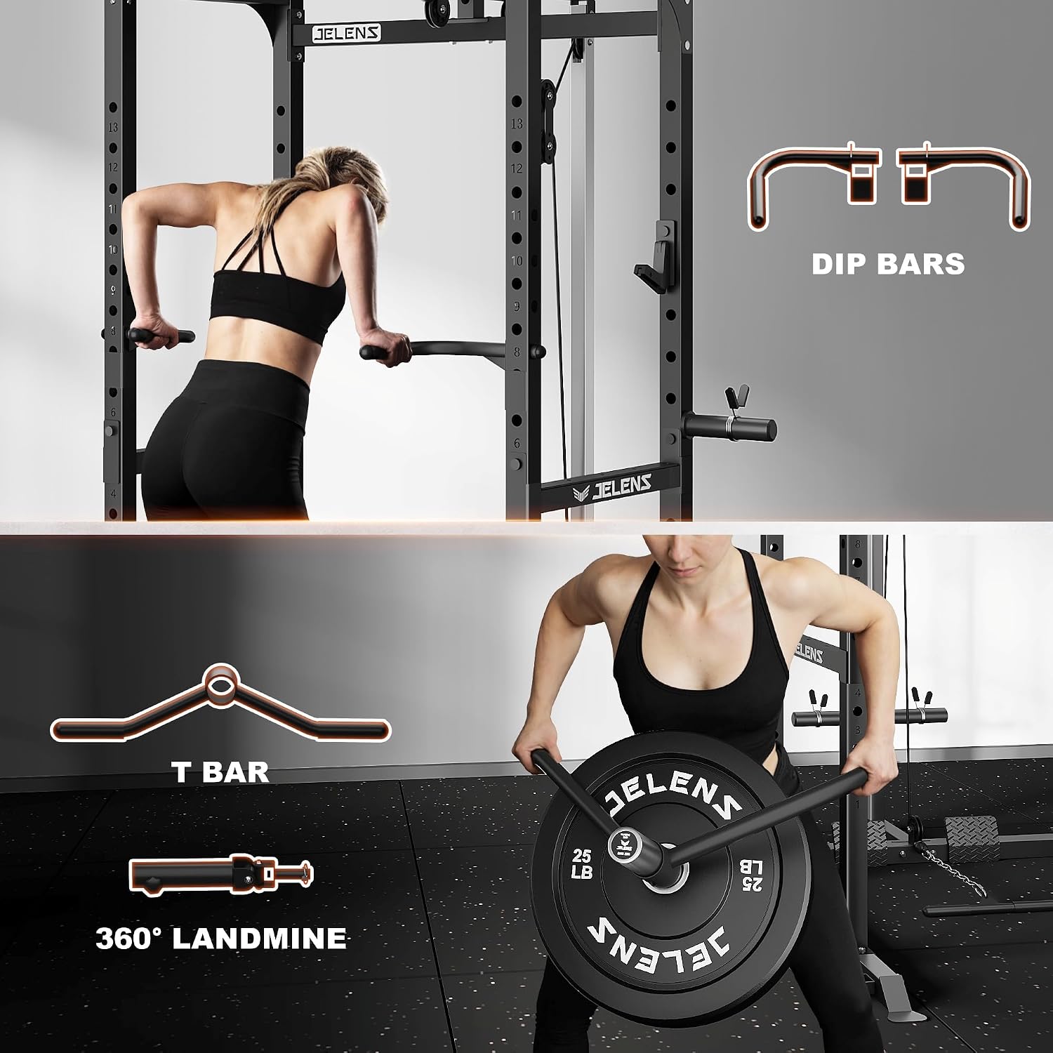 Multifunktions-Power-Rack mit  – Home Gym Rack With Cables Bewertung und Preis