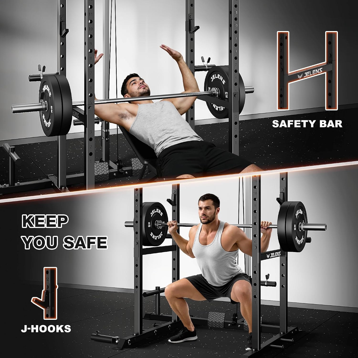 Multifunktions-Power-Rack mit  – Home Gym Rack With Cables Bewertung und Preis