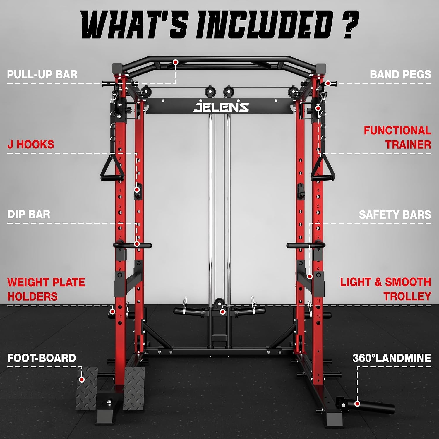 Heimfitnessgerät Power Cage Ka – Home Gym Rack With Cables Bewertung und Preis