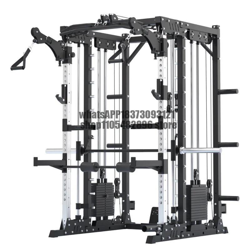 Kommerzielles Power Squat Rack – Home Gym Rack With Cables Bewertung und Preis