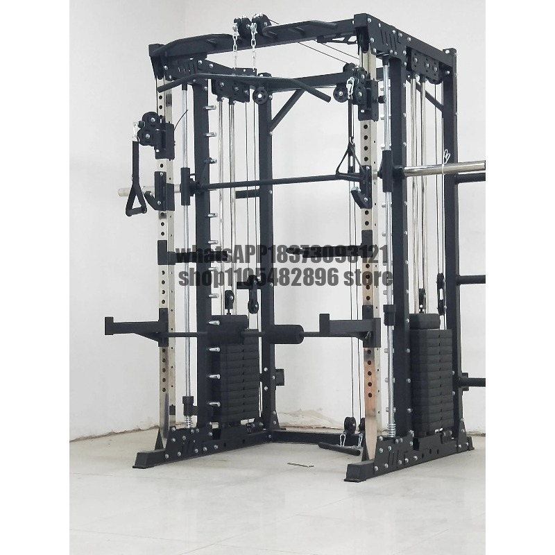 Kommerzielles Power Squat Rack – Home Gym Rack With Cables Bewertung und Preis