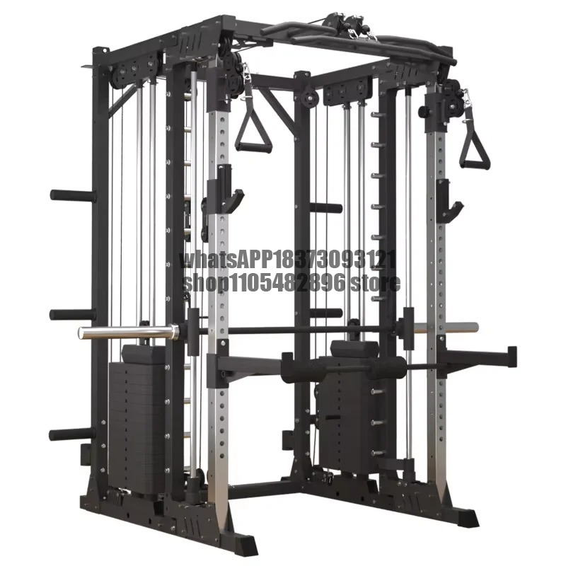 Kommerzielles Power Squat Rack – Home Gym Rack With Cables Bewertung und Preis