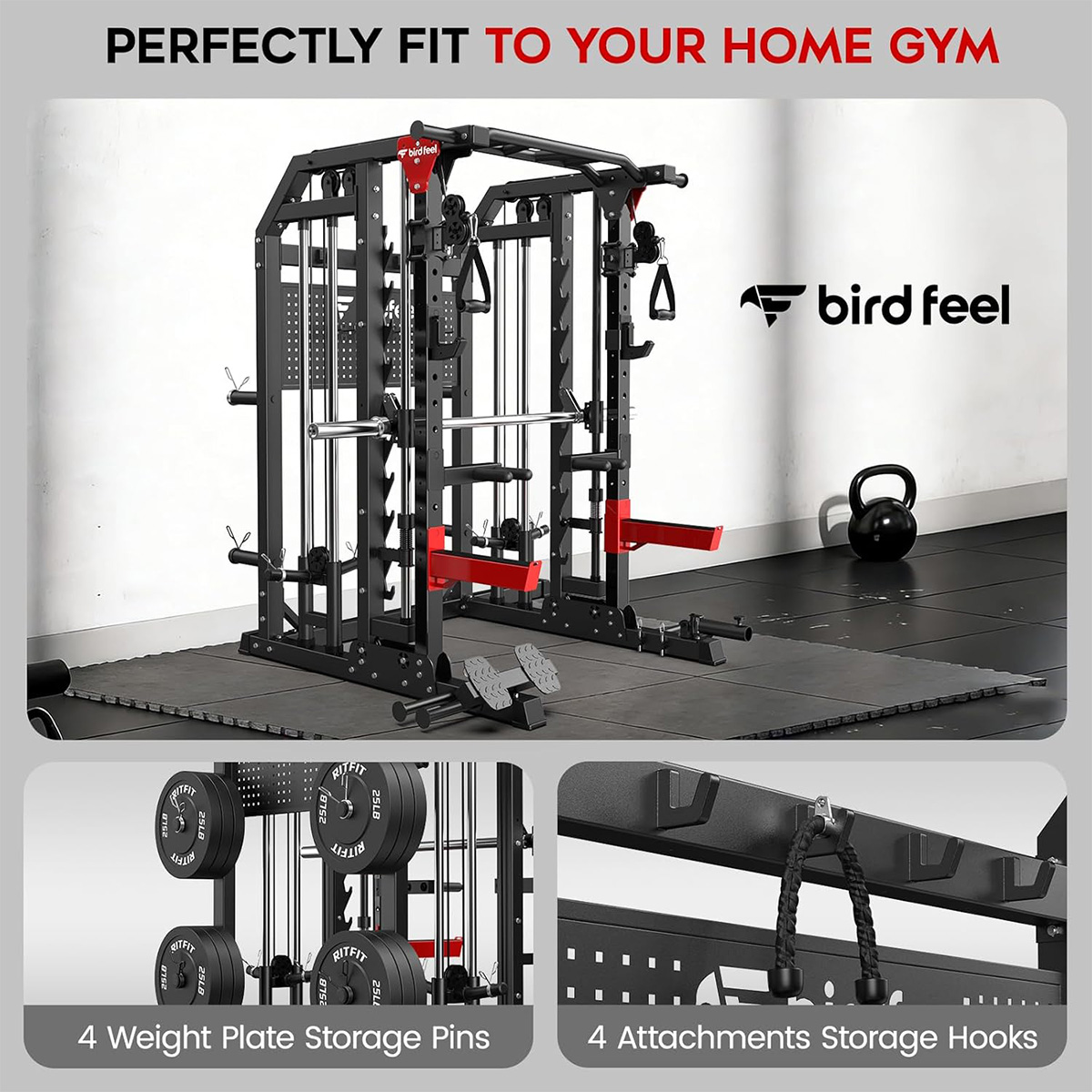 Pooboo Power Cage Multifunktio – Home Gym Rack With Cables Bewertung und Preis