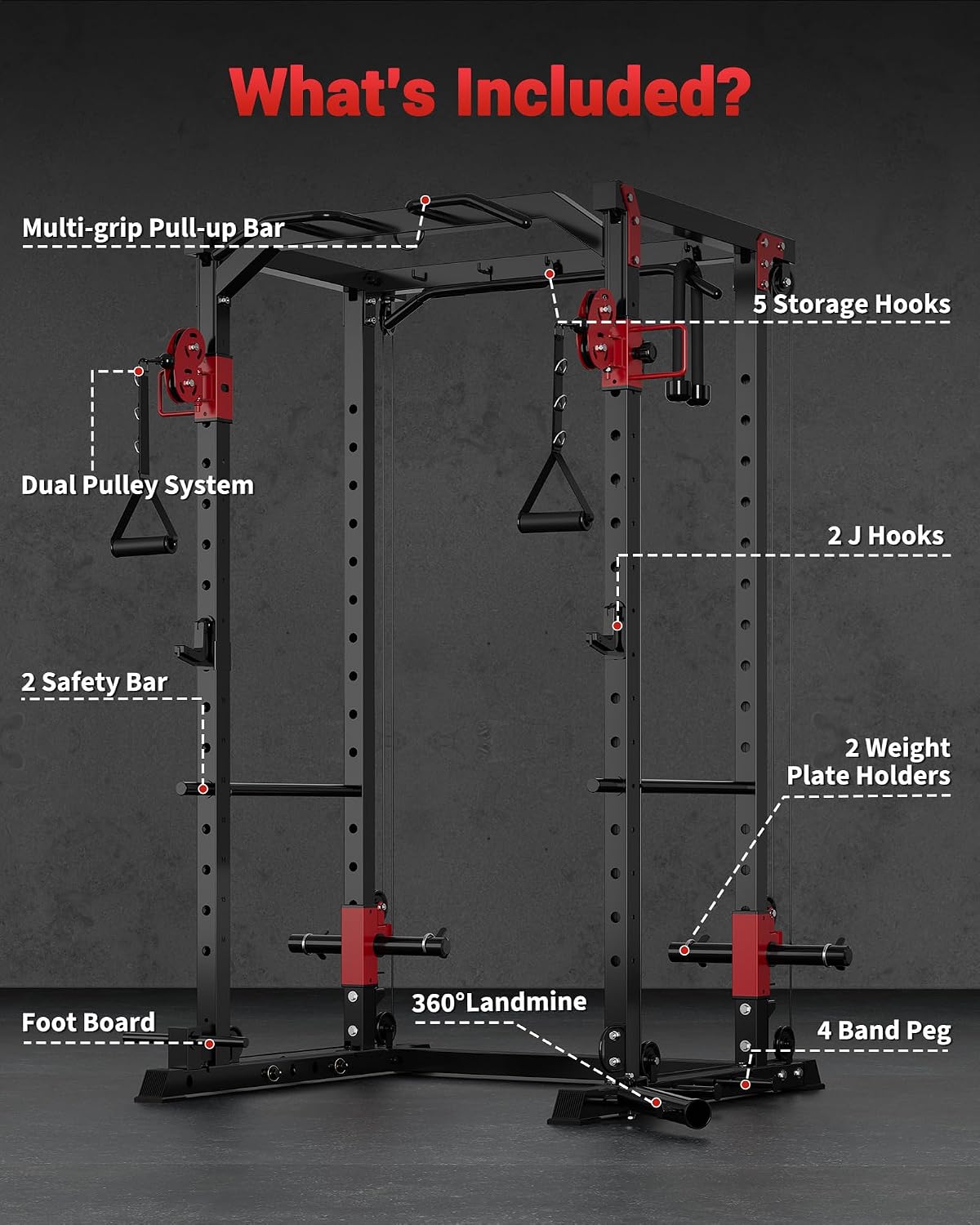 Multifunktionales Power Rack f – Home Gym Rack With Cables Bewertung und Preis