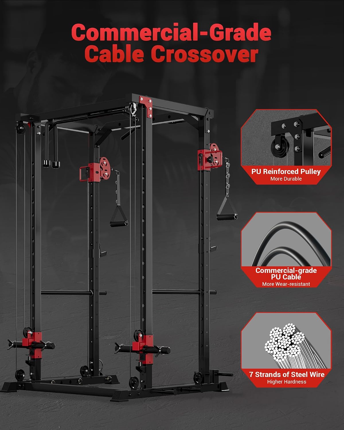 Multifunktionales Power Rack f – Home Gym Rack With Cables Bewertung und Preis