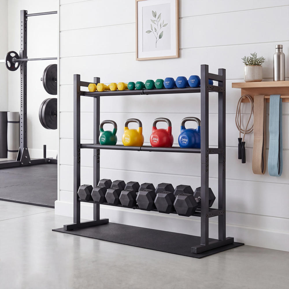 Robustes 3-stufiges Hantelrega – Home Gym Weight Bewertung und Preis
