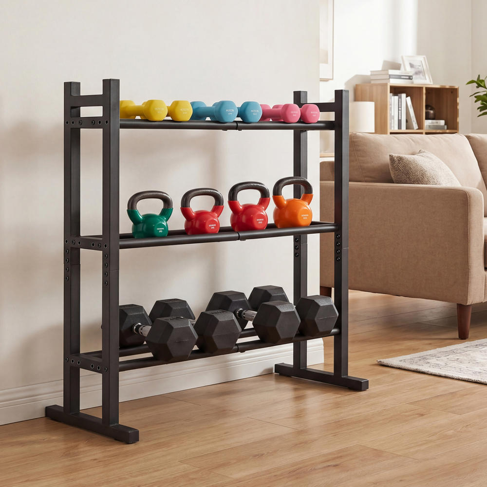 Robustes 3-stufiges Hantelrega – Home Gym Weight Bewertung und Preis