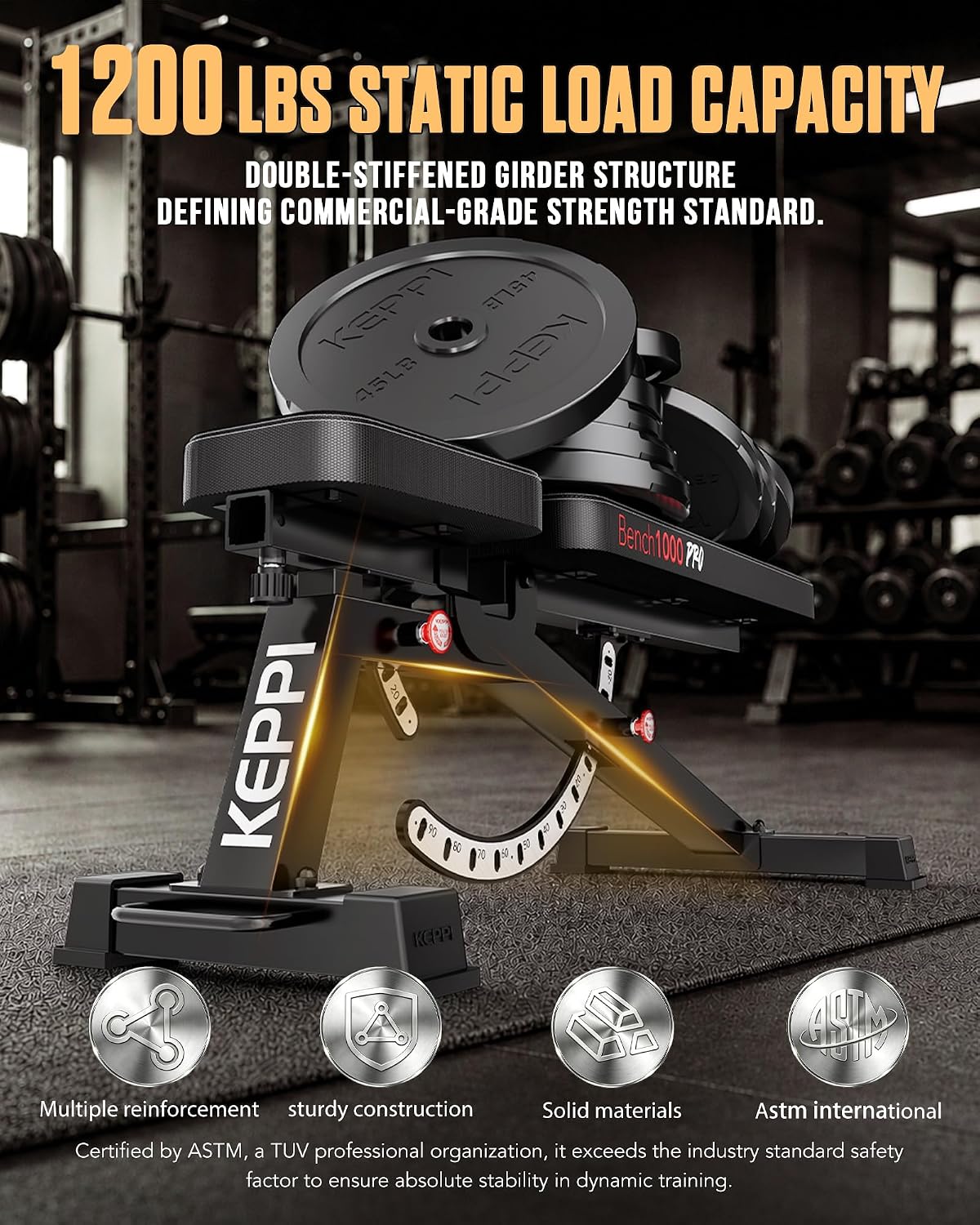 Verstellbare Hantelbank 1200LB – Home Gym Weight Bewertung und Preis