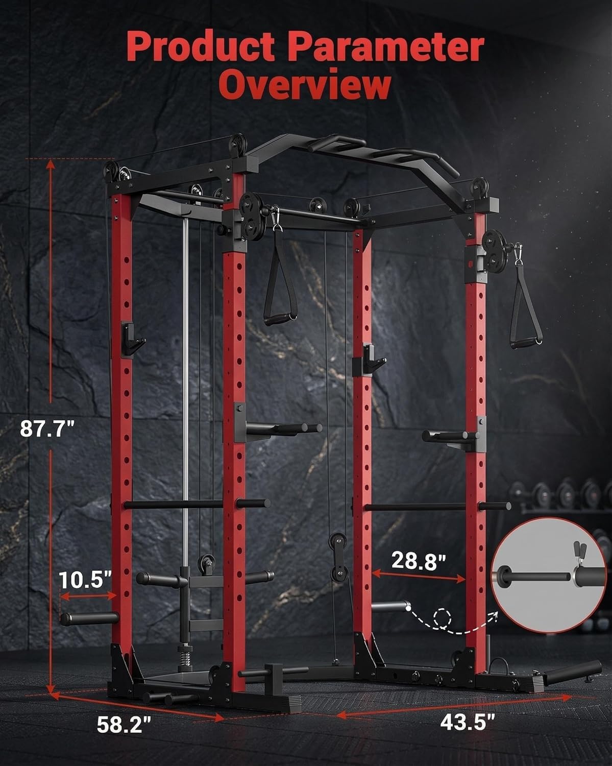 Power Cage, Multifunktionale K – Home Gym Rack With Cables Bewertung und Preis